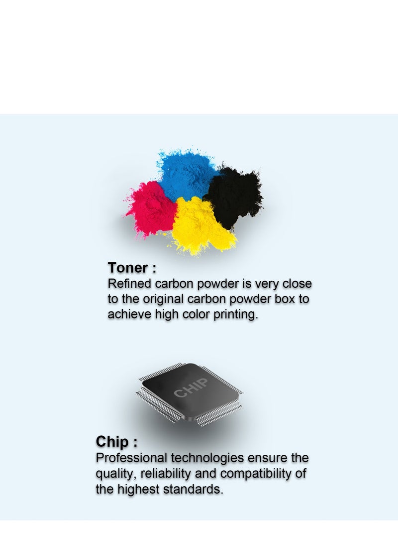 استا حبر ASTA 178nw 179fnw 117A W2070A W2071A W2072A W2073A متوافق مع طابعة الليزر الملونة 150a W 2070 2071 2072 2073 117 A خرطوشة حبر بديلة مستهلكة للمكتب المتميز من LaserJet pr - Image 4